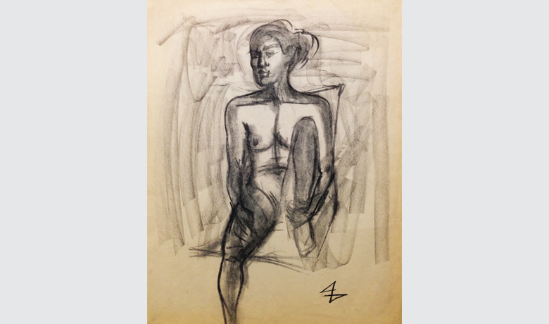 45,5 x 60cm - 2002 - Charcoal on Canson Paper
